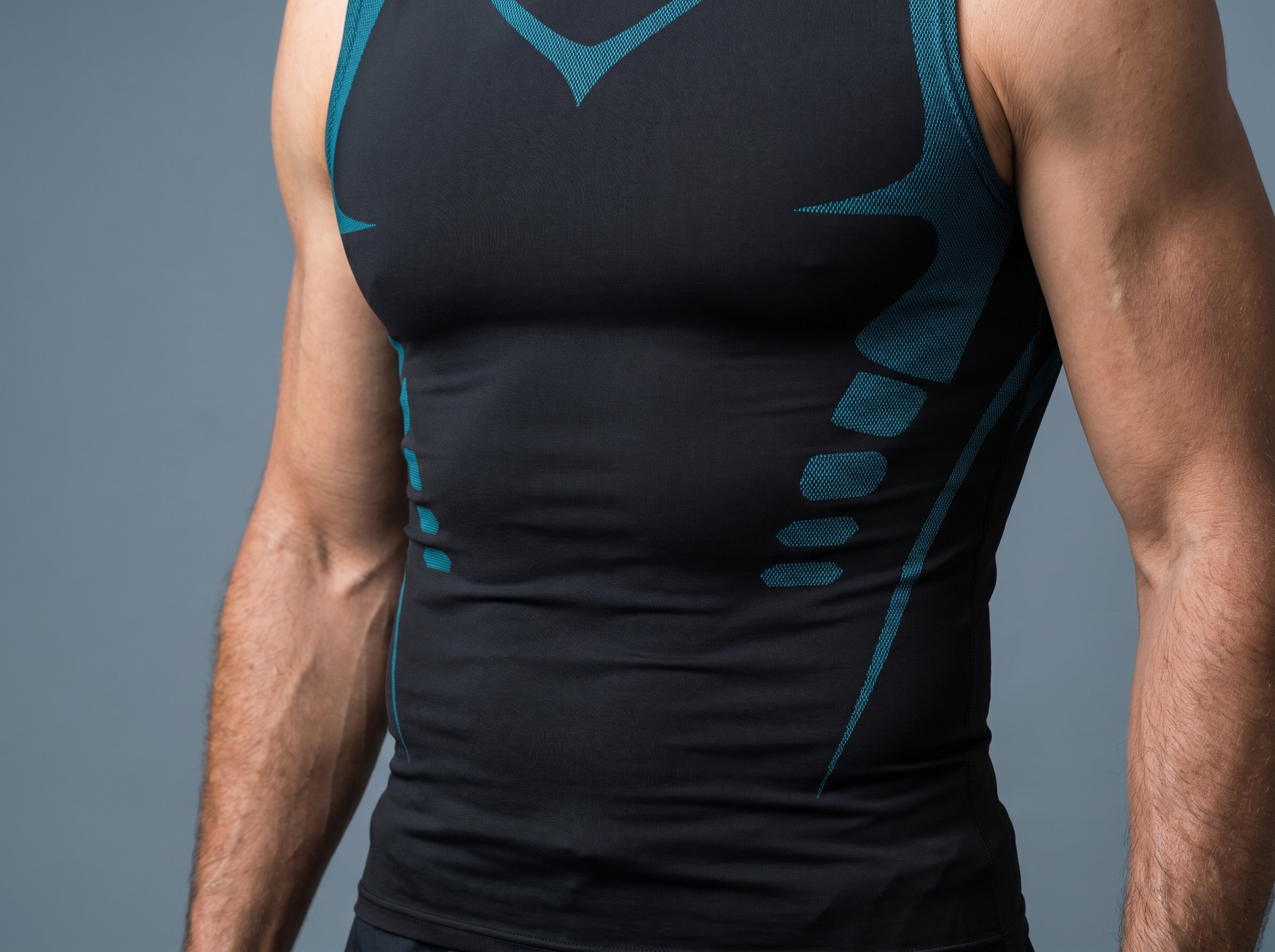 Veilor compression smooths and flattens the torso