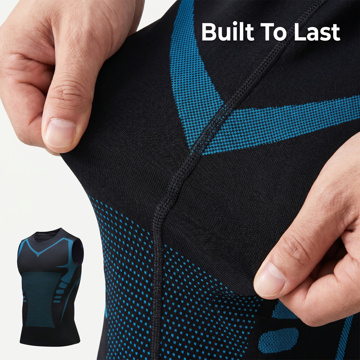 Built to last, flat-locked seams and four-way stretch of the Veilor compression tank